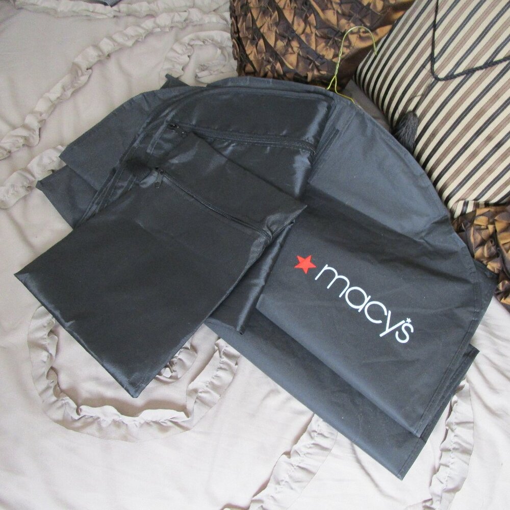 set of lightweight nylon garment travel bags